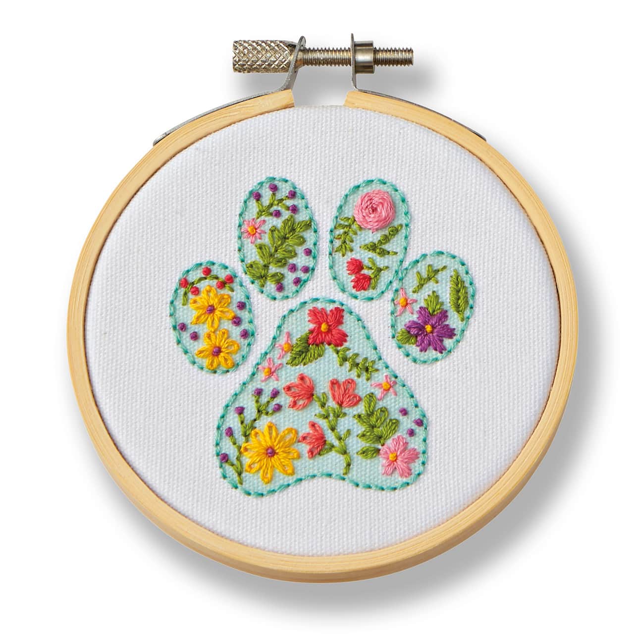 Paw Embroidery Kit by Loops &#x26; Threads&#xAE;